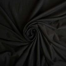 2 Metro - Tecido de Malha Tubular Preta P/ Camiseta Básica