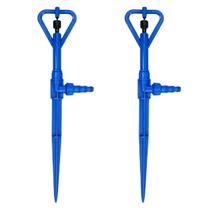 2 Microaspersor Aspersor com Haste P4 Irrigação Horta Jardim