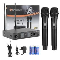 2 microfone sem fio de mao profissional com display k492m kadosh 2 microfone sem fio de mao profissional com display k492m kadosh