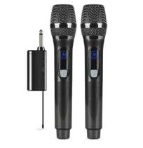 2 Microfone Sem Fio Duplo Profissional Uhf Karaoke Igreja - Kapbom 2 Microfone Sem Fio Duplo Profissional Uhf Karaoke Igreja - Kapbom