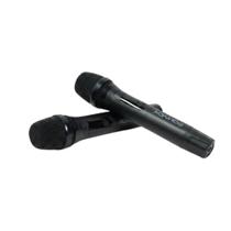 2 Microfones Sem Fio UHF Polyvox XM15P Preto