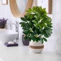 2 Mini Arbustos Artificial Verde Mesclado em Polietileno para Decoração Prática e Durável - DE1123 2 Mini Arbustos Artificial Verde Mesclado em Polietileno para Decoração Prática e Durável - DE1123