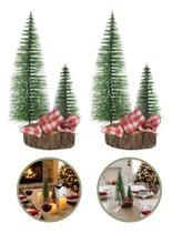 2 Mini Árvore Pinheiro Nevado Natal Decoração Duplo Natalino Verde Árvore Pinheiro 2 Mini Árvore Pinheiro Nevado Natal Decoração Duplo Natalino Verde Árvore Pinheiro