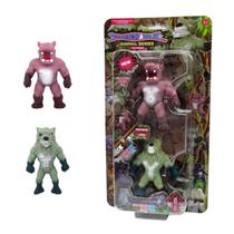 2 Mini Bonecos Elásticos Potamus e Loco - Stretchapalz