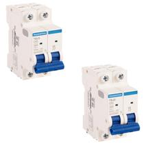 2 Mini Disjuntores 63 Amperes Bipolar Tramontina Curva C