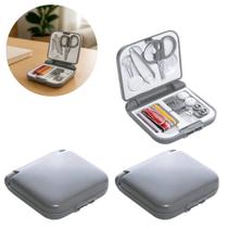2 Mini Kit Costura De Bolso Para Viagem Completo 20 Itens 2 Mini Kit Costura De Bolso Para Viagem Completo 20 Itens