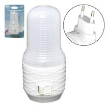 2 Mini Luminária Abajur de Tomada Led Tomada Bivolt