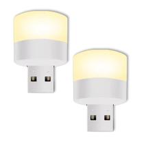 2 Mini Luminária De Mesa LED Conexão USB Luz Para Notebook Leitura