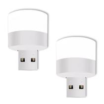 2 Mini Luminária De Mesa LED Conexão USB Luz Para Notebook Leitura