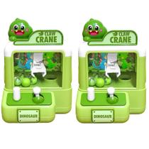 2 Mini Máquina Pega Ursinhos com Bolinhas Dinossauro Infantil Claw Crane com Alavanca 2 Mini Máquina Pega Ursinhos com Bolinhas Dinossauro Infantil Claw Crane com Alavanca
