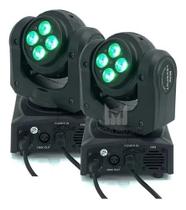 2 Mini Moving Doble Face 12w 4 Led Rgbw Quadriled Dmx Audio 2 Mini Moving Doble Face 12w 4 Led Rgbw Quadriled Dmx Audio