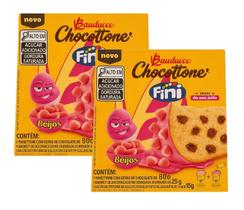 2 Mini Panetone Chocottone Bauducco Mini Fini Beijos 80g 2 Mini Panetone Chocottone Bauducco Mini Fini Beijos 80g