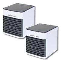 2 Mini Resfriador Climatizador De Ar Condicionado Portátil Ventilador Usb