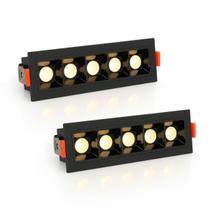 2 Mini Spot Downlight 5 Fachos Embutir Micro Pontual Bet99