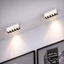 2 Mini Spot Led Downlight 5 Fachos Branco E Preto Luz08 2 Mini Spot Led Downlight 5 Fachos Branco E Preto Luz08