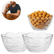 2 Mini Tigela Redonda Bowl de Vidro P/ Sobremesas 130ml
