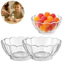 2 Mini Tigelas Redonda Bowl de Vidro P/ Sobremesas 150ml