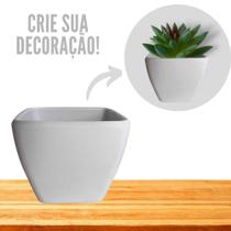 2 Mini Vaso Suculenta Decorativo Cachepot p/ Plantas-Flores