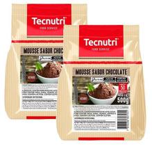 2 Mistura Para Mousse Tecnutri Sabor Chocolate Sache 500G