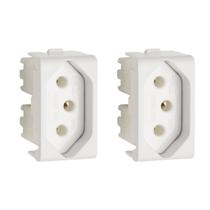 2 Módulo de Tomada PB Schneider Linha Decor 2P+T 250V 20A PRM04731 2 Módulo de Tomada PB Schneider Linha Decor 2P+T 250V 20A PRM04731