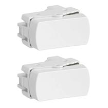 2 Módulo Interruptor Simples Linha Miluz 10a Schneider 10 A 250 V Branco 2 Módulo Interruptor Simples Linha Miluz 10a Schneider 10 A 250 V Branco