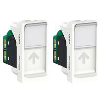 2 Módulo Tomada Rj45 8 Fios Upt Cat5e Schneider Linha Orion S70540004