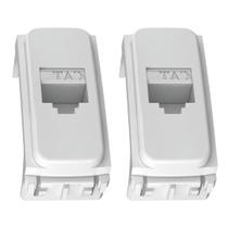 2 Módulos Para Tomada Cor Branca Rj45 Cat 5e Weg Composé