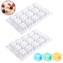 2 Molde Silicone Mini Bubble 15 Cavidades Velas Artesanais 2 Molde Silicone Mini Bubble 15 Cavidades Velas Artesanais