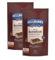 2 Molho Barbecue Uso Profissional Hellmann's Sachê 1,01kg 2 Molho Barbecue Uso Profissional Hellmann's Sachê 1,01kg