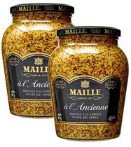 2 mostarda francesa à moda antiga (l'ancienne) maille - 865g