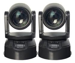2 Moving Head Beam Rgbw 100w 7gobo + Fita Led + Color + Open