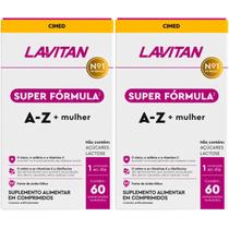 2 Multivitamínico Lavitan Super Fórmula A-Z + Mulher 60 Comp 2 Multivitamínico Lavitan Super Fórmula A-Z + Mulher 60 Comp