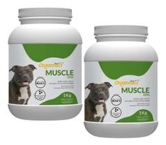 2 Muscle Dog Organnact Suplemento Para Massa Muscular - 1 Kg