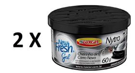 2 New Fresh Gel Nytro Cheirinho de Carro Novo 60g Luxcar 2 New Fresh Gel Nytro Cheirinho de Carro Novo 60g Luxcar
