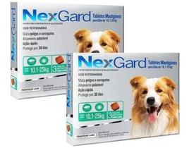 2 Nexgard Para Cães De 10 A 25 Kg 6 Cp Antipulga E Carrapato 2 Nexgard Para Cães De 10 A 25 Kg 6 Cp Antipulga E Carrapato