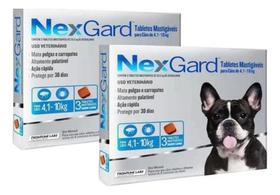 2 Nexgard Para Cães De 4,1 Á 10 Kg 6 Cp Antipulgas Kit