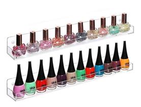 2 Nichos Organizador Expositor Esmaltes Prateleiras Acrílico 2 Nichos Organizador Expositor Esmaltes Prateleiras Acrílico