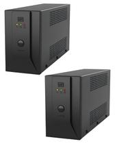 2 Nobreak Home Weg 1200va 600w Bivolt Preto 6 Tomadas Preto