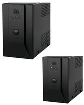 2 Nobreak Home Weg 600va 300w Bivolt Preto 6 tomadas