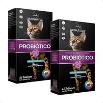 2 Nutrafases Probiótico Suplemento Para Gatos - 45 Tabletes