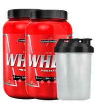 2 Nutri Whey Isolado Concentrado Suplemento em Po Protein + 2 Coqueteleira - Integralmedica