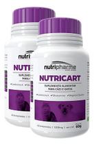 2 Nutricart 1000mg Suplemento Alimentar Cães Cão Gatos 120cp 2 Nutricart 1000mg Suplemento Alimentar Cães Cão Gatos 120cp