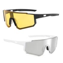 2 Óculos De Sol Esportivo Bike Corrida Volei UV400 + Noturno