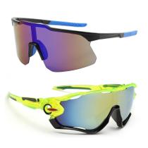 2 Óculos Ultra Leve Masculino Feminino Esportivo Espelhado Ciclismo Bike Beach Tennis Corrida UV400
