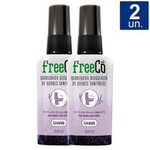 2 Odorizador Bloqueador Sanitário Lavanda 60ml FreeCô 2 Odorizador Bloqueador Sanitário Lavanda 60ml FreeCô