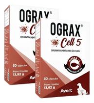 2 Ograx Cell 5 Suplemento Alimentar 30 Cap Omega 3 Avert