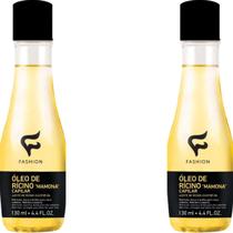 2 Óleo Capilar Fashion Cosméticos Rícino "Mamona" Frasco 130ml