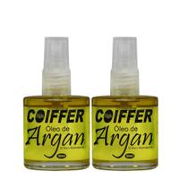 2 Oleo de Argan Coiffer 30ml Ouro Puro Marrocos Super Brilho
