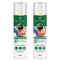 2 Óleo de Massagem Rico em óleo de Girassol Ionizado 200ML Déo Torres Cosméticos
