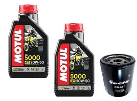 2 Oleo Motul 5000 20W50 Filtro Tecfil Psl637 Harley Davidson